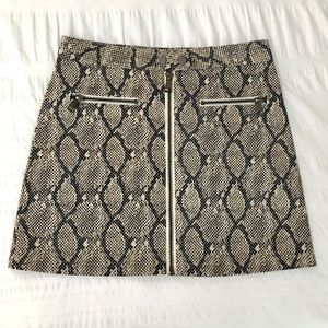 Snakeskin skirt